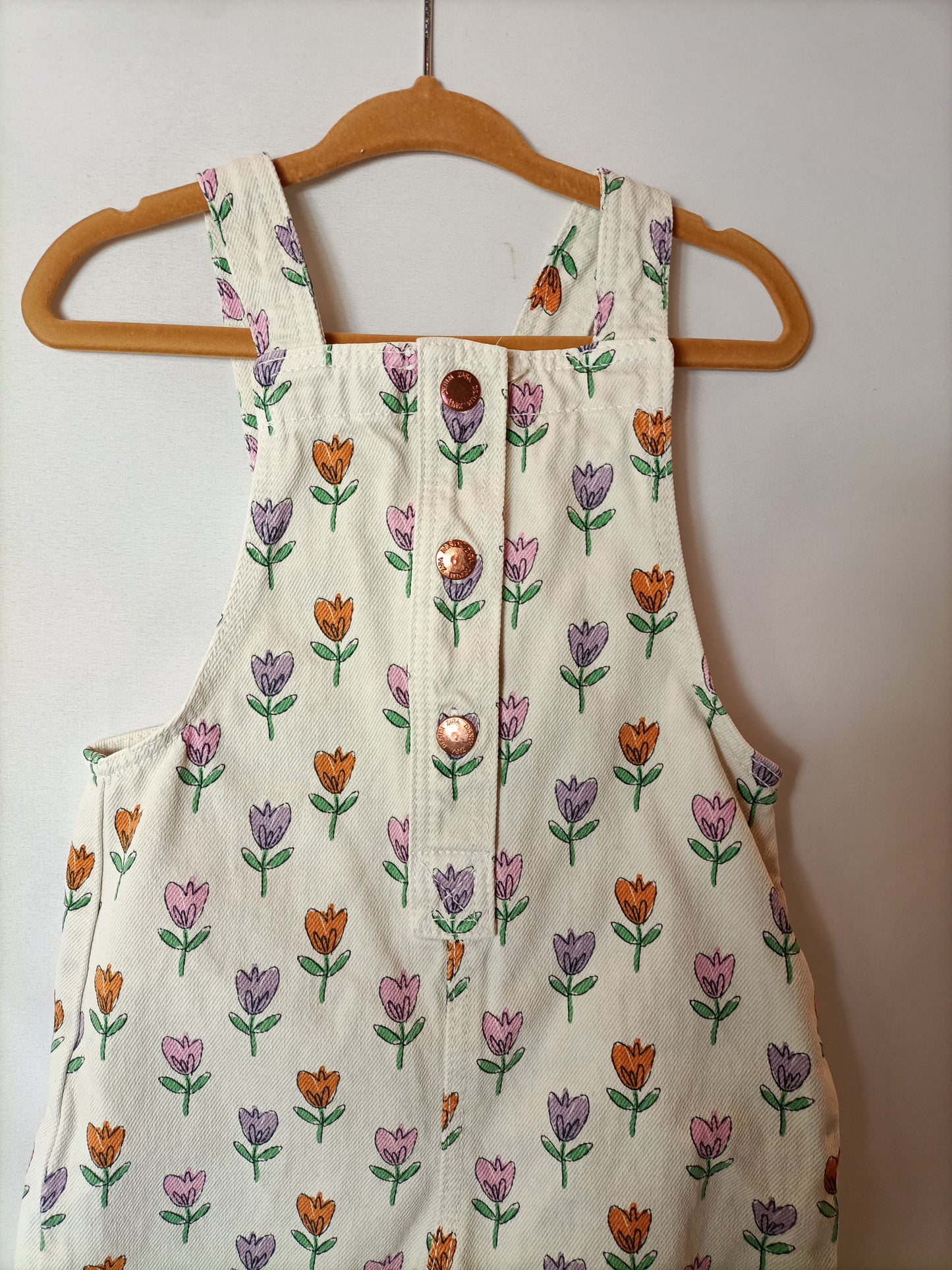 ZARA, Peto denim estampado. T 9-12 meses