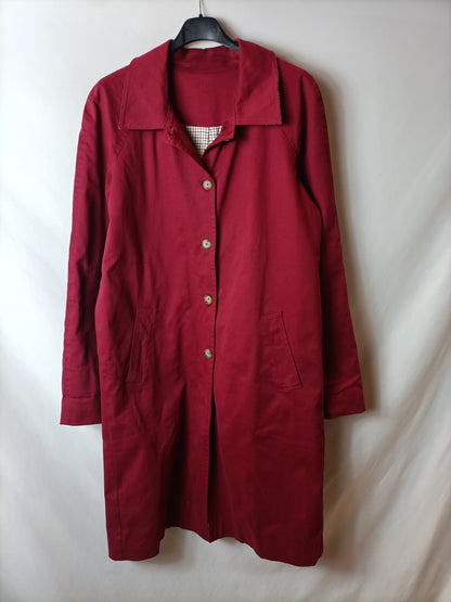 OTHERS. Burgundy parka/trench coat Yours