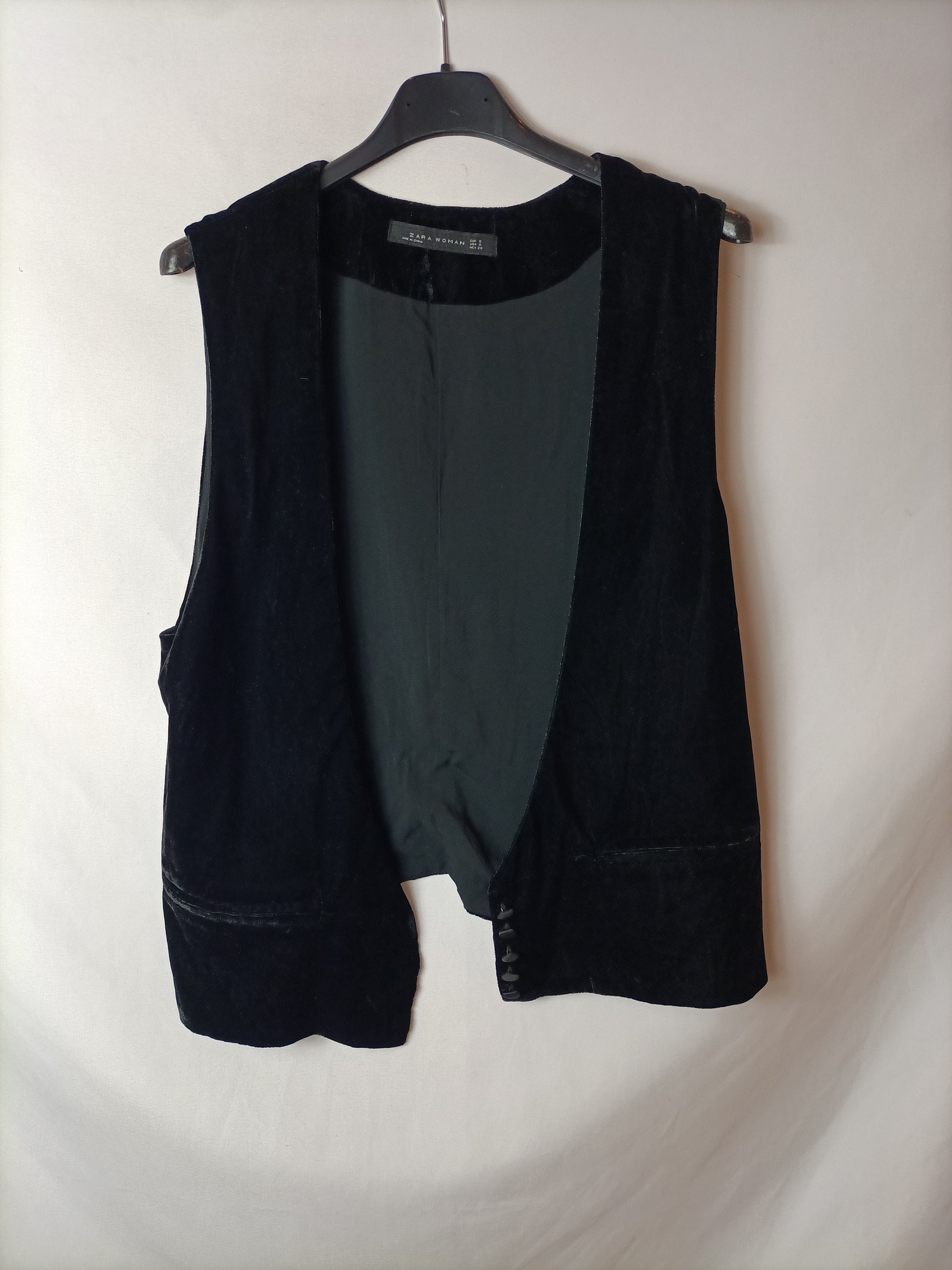 Chaleco negro terciopelo – Hibuy market - Main Image