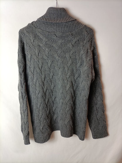 ELAIA. Jersey gris ochos T.m