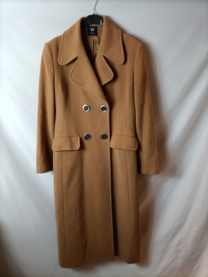 LA WOMAN. Abrigo vintage camel. T. 40