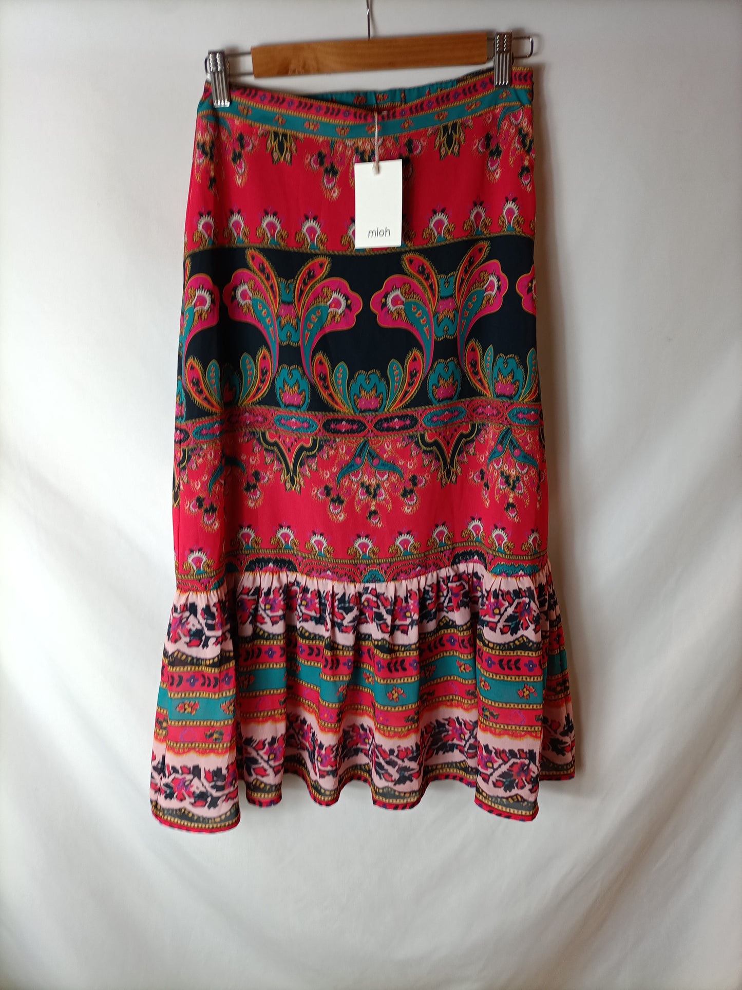 MIOH. Falda midi estampado T.s