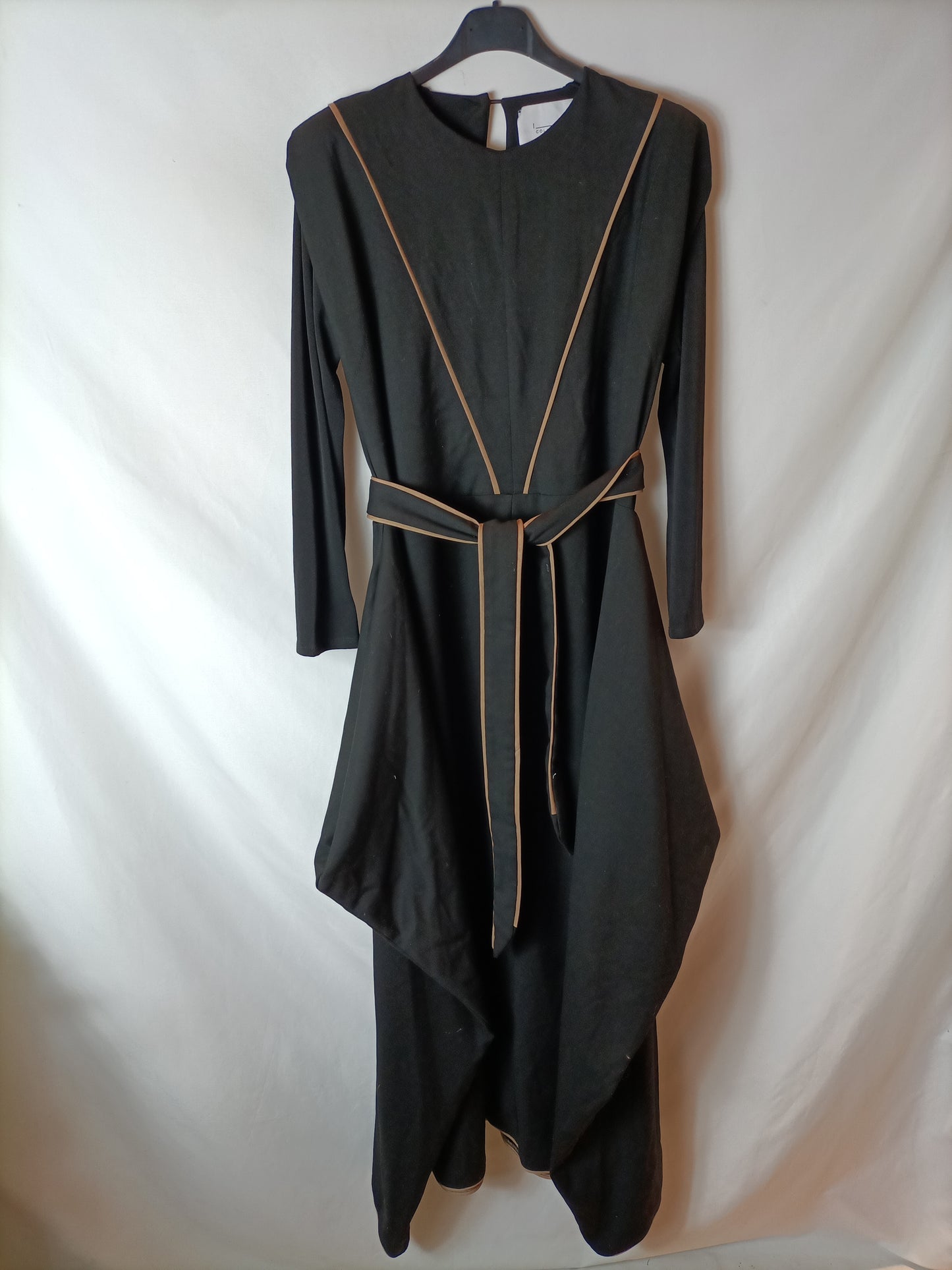 IQ COLLECTION. Vestido negro largo T.s/m