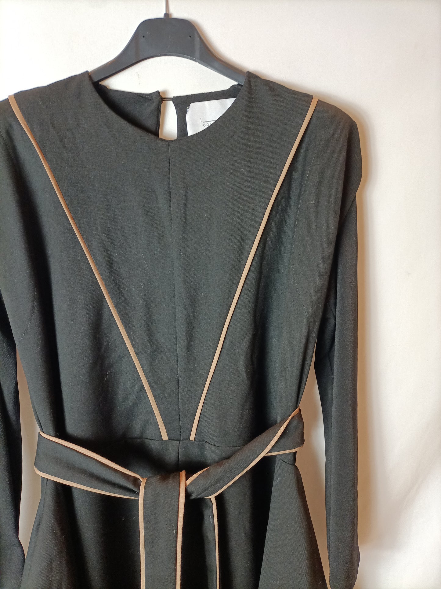 IQ COLLECTION. Vestido negro largo T.s/m