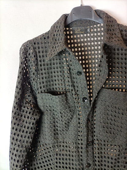 URBANVICART. Die-cut black jumpsuit TM