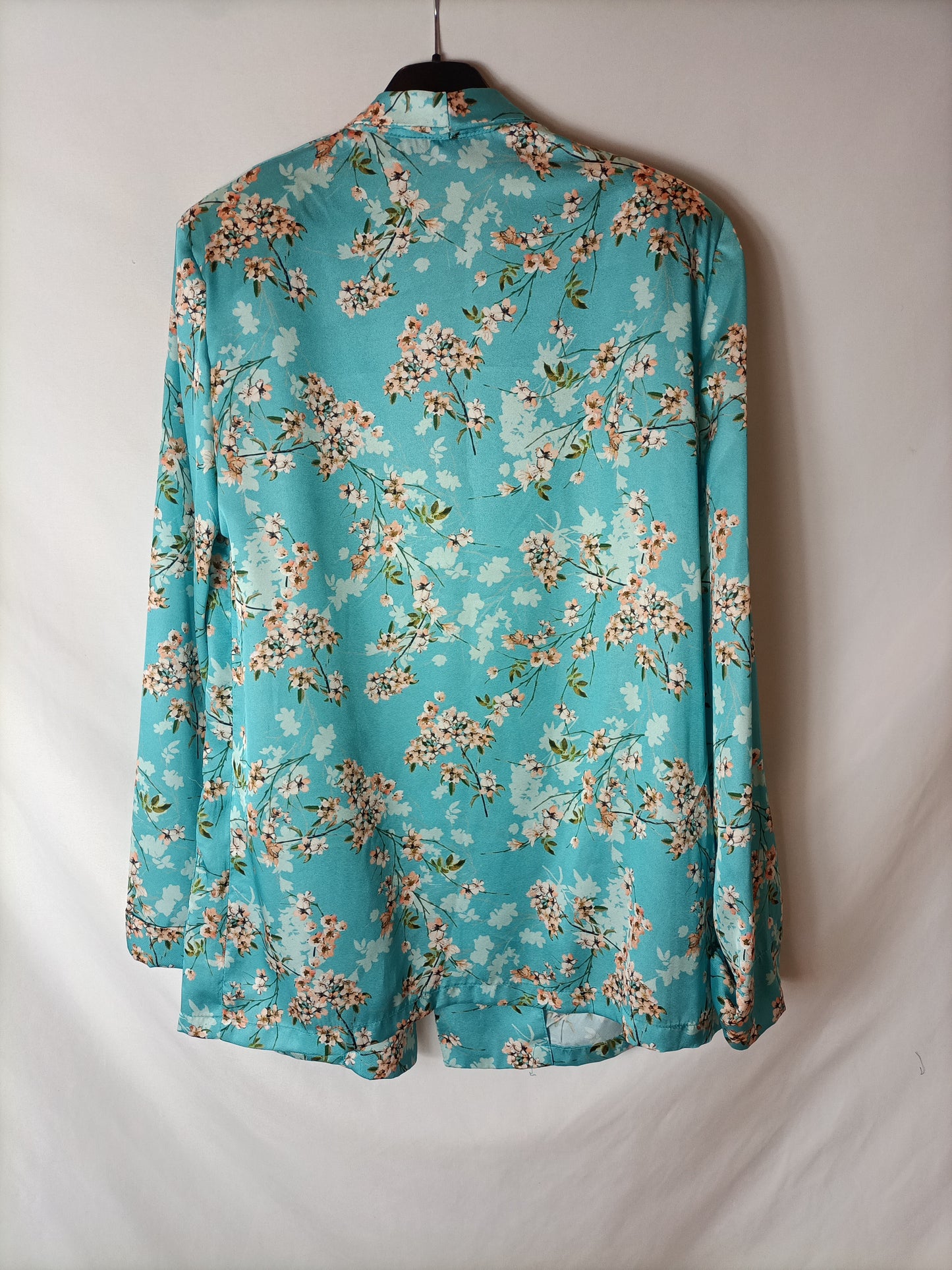 PARAKALO. blazer azul flores T.m