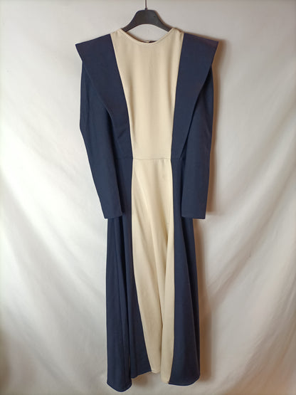 IQ COLLECTION. Vestido bicolor largo T.xs