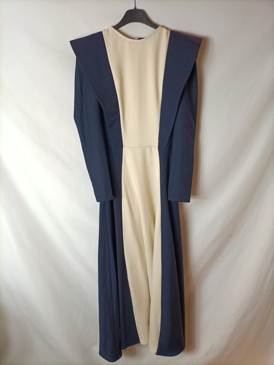 IQ COLLECTION. Long two-tone dress T.xs