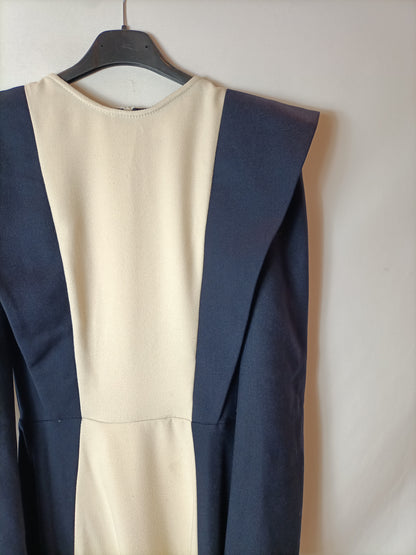 IQ COLLECTION. Vestido bicolor largo T.xs