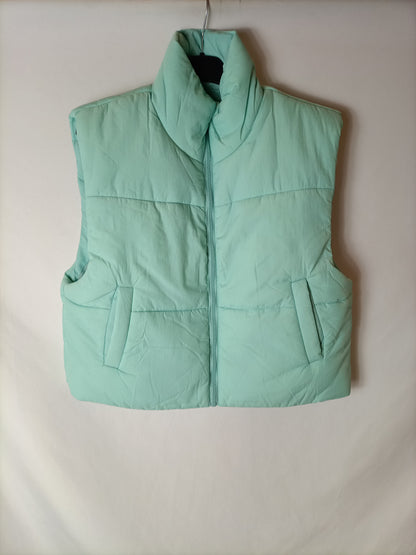MANGO. Chaleco acolchado  verde agua. T XS/S