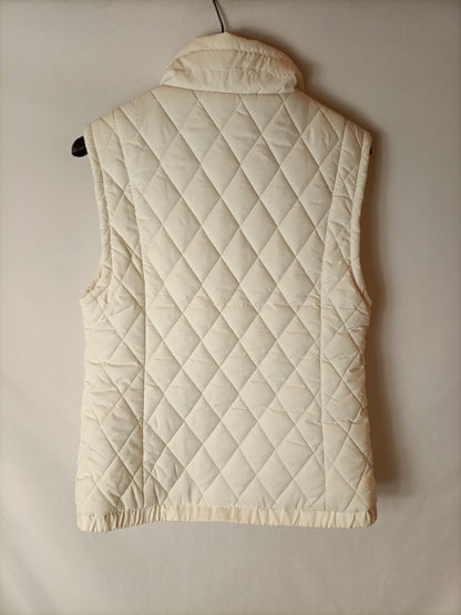 SFERA. Chaleco acolchado beige. T S