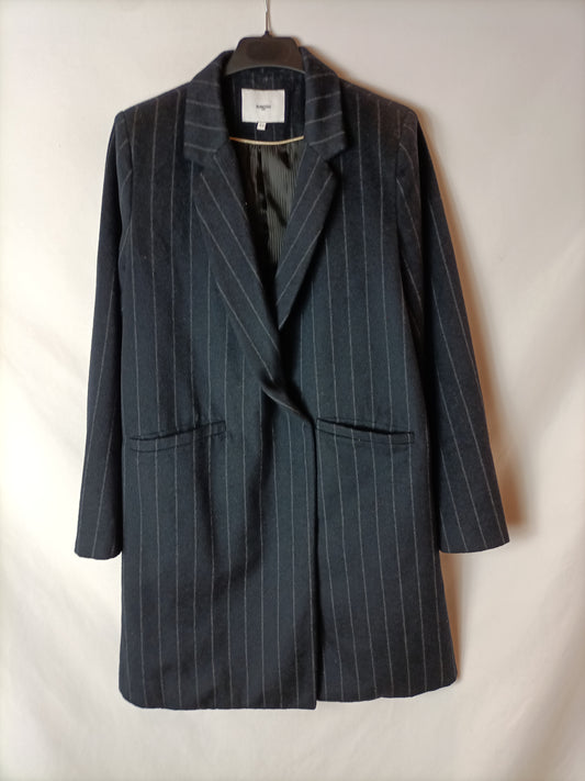 SUNCOO. Blue striped cloth coat S.1(s)