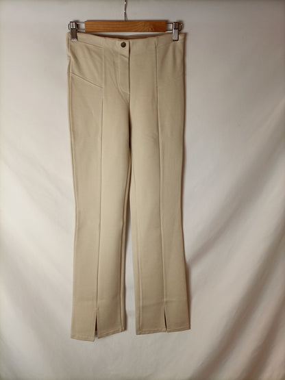 BOCETTO. Pantalón beige elástico T.s