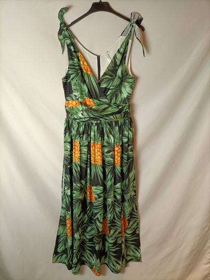 BUBY.S. Vestido largo flores T.m