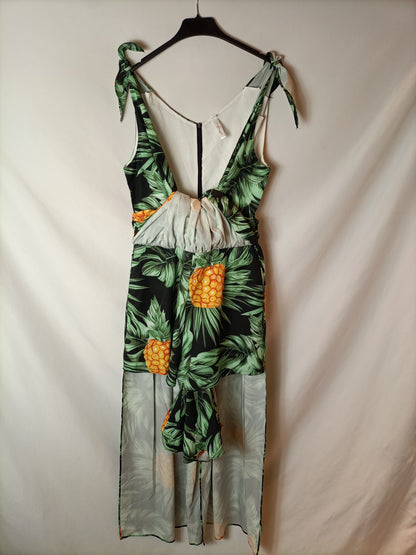 BUBY.S. Vestido largo flores T.m