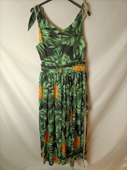 BUBY.S. Vestido largo flores T.m