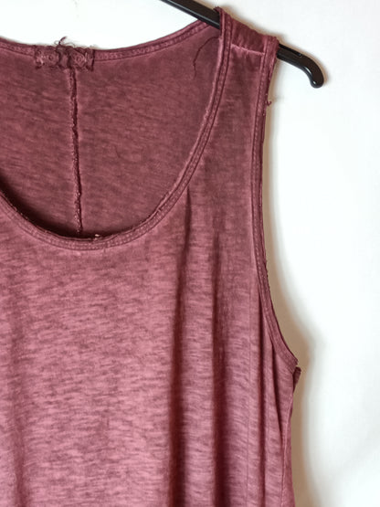 OTHERS. Asymmetrical burgundy dress Tu(s/m)