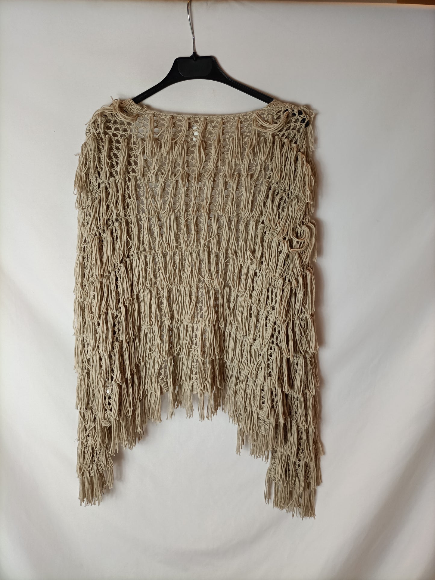 SOCIETY AMUSY. Cárdigan beige flecos T.m