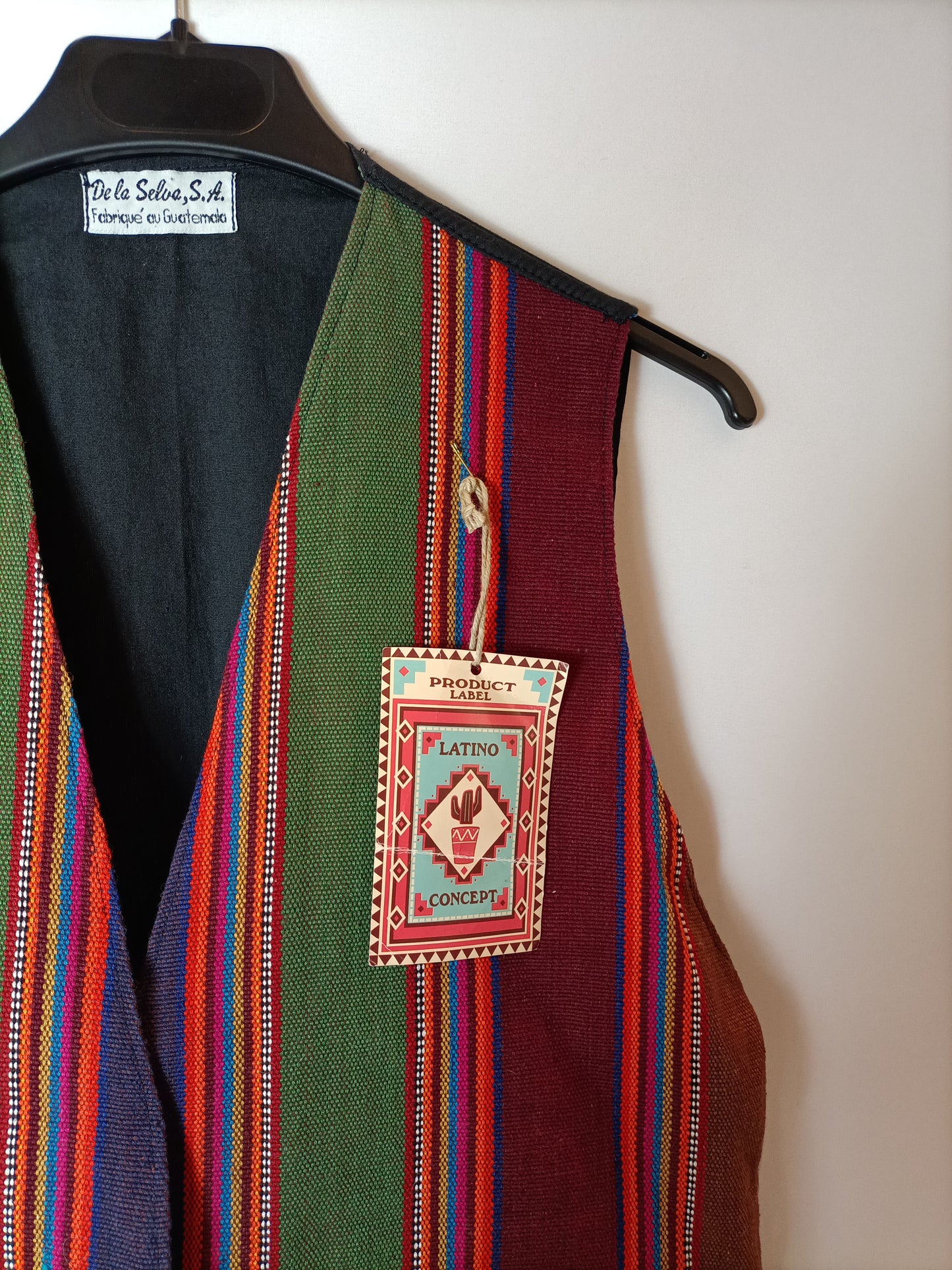 DE LA SELVA. Chaleco rayas T.u(s/m)