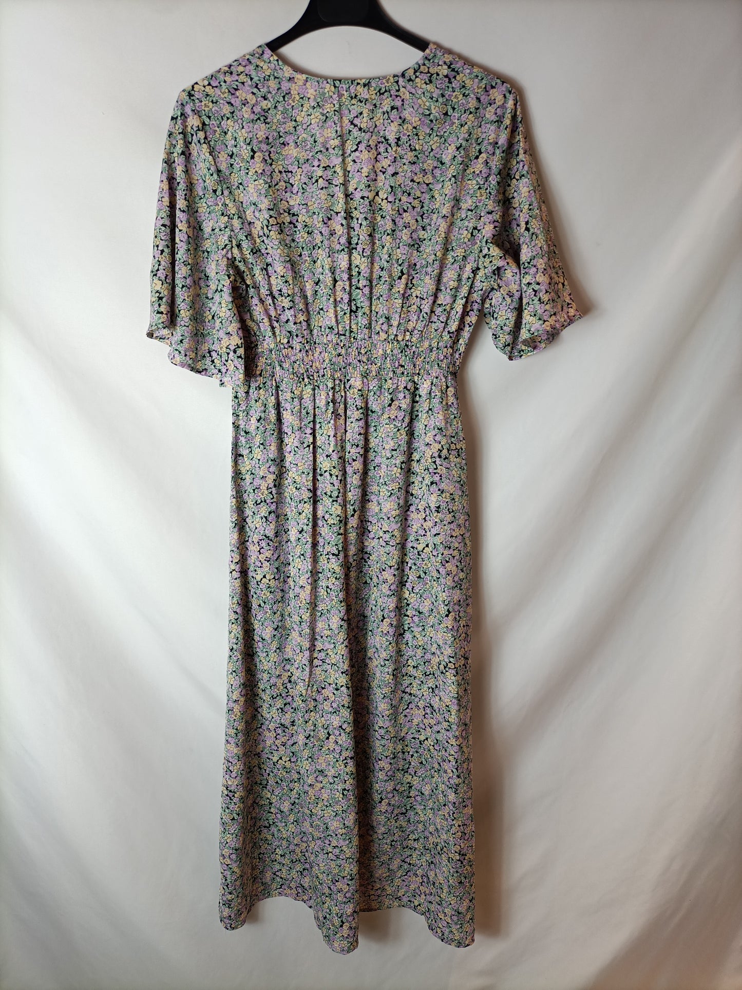 HAMAIKA. Vestido midi flores T.s