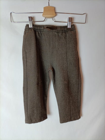 ZARA. Brown textured trousers. Size 18-24 m