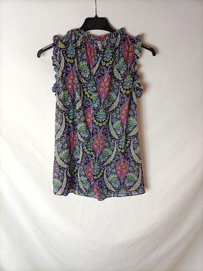 GAP. Top semitransparente estampado. T XS