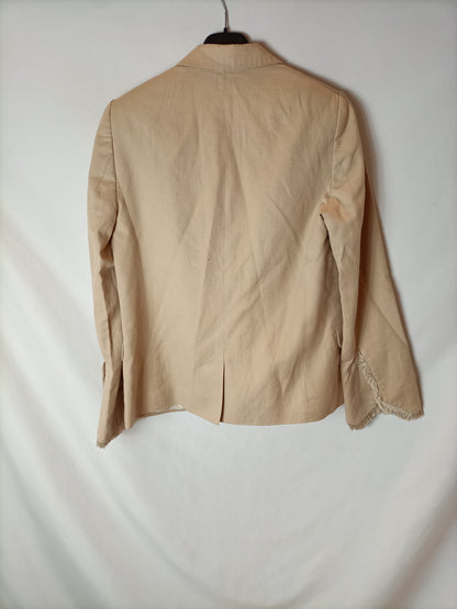ZADIG&amp;VOLTAIRE. Beige fringed blazer T.36