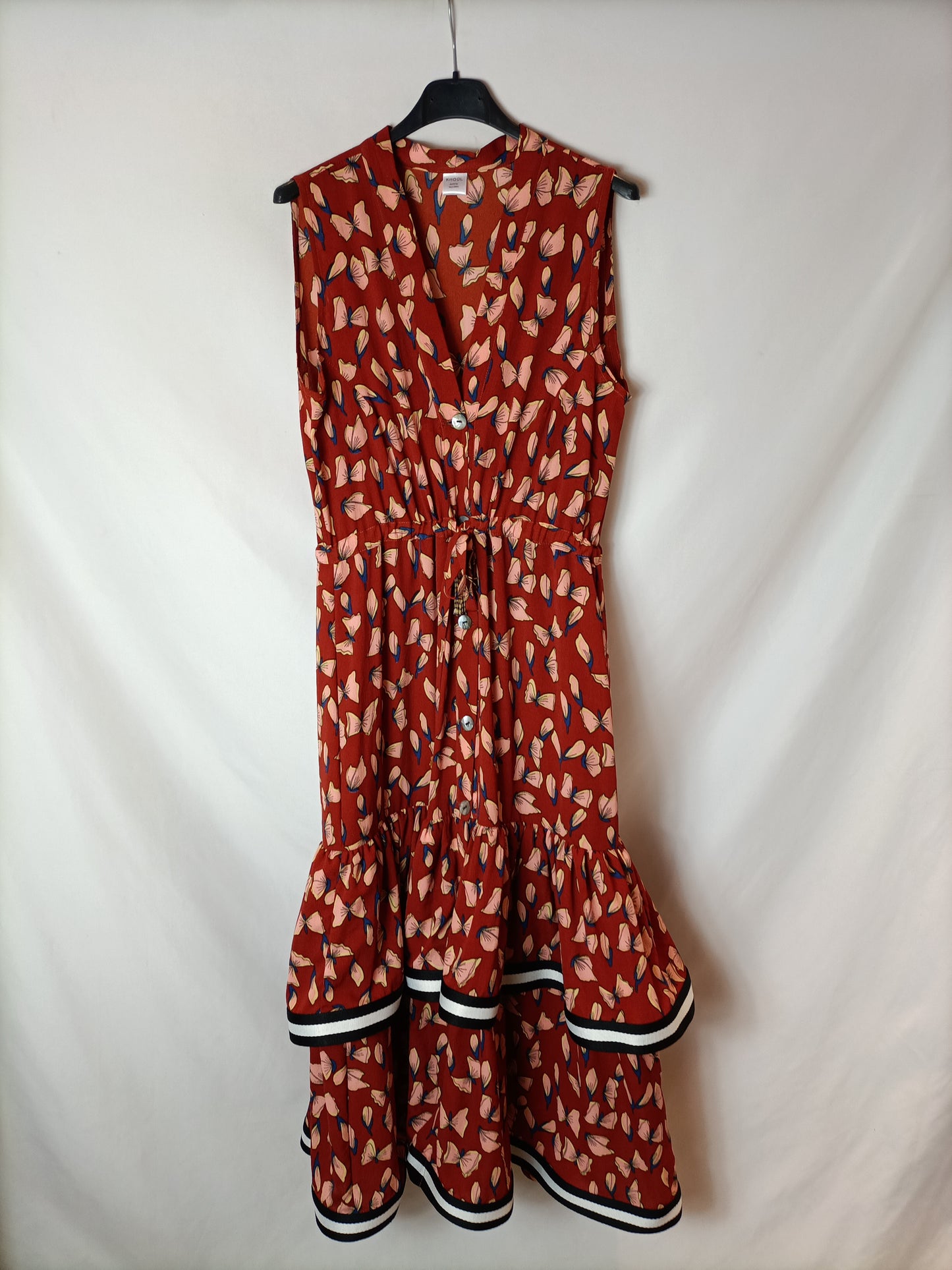 KHOÜL. Vestido largo volante TU(s/m)