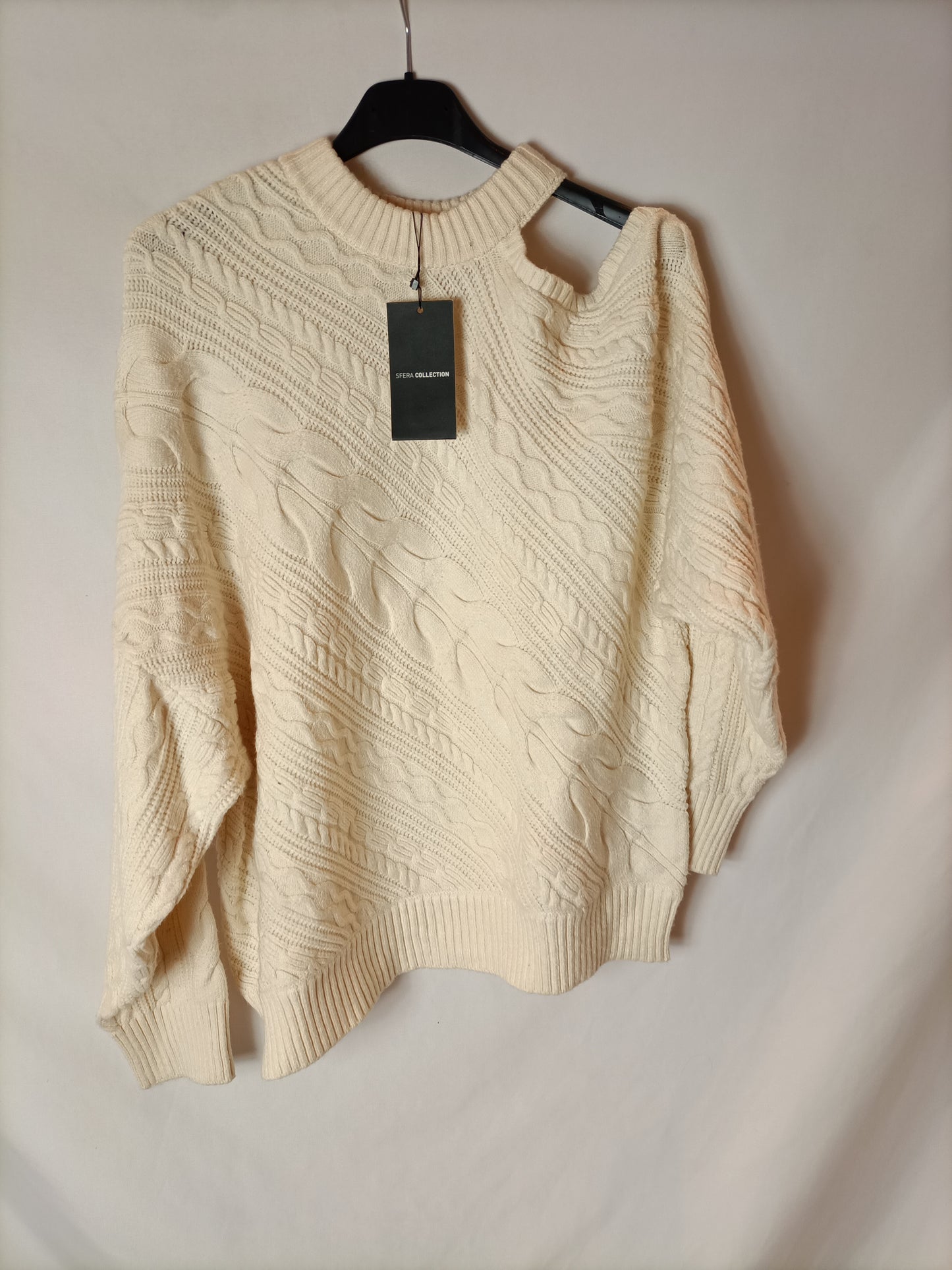SFERA. Jersey beige hombro T.l