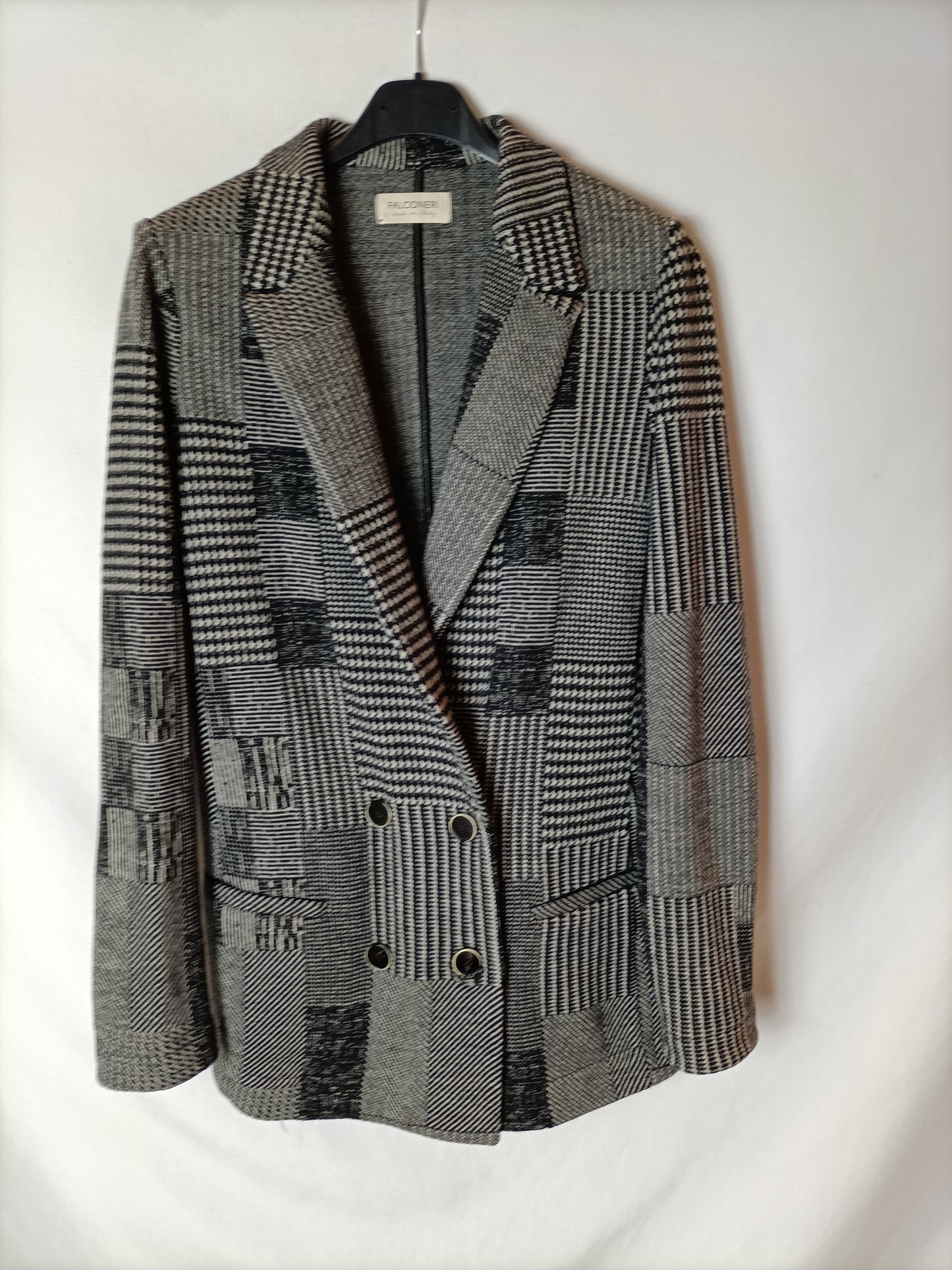 FALCONERI. Checked knit jacket TM