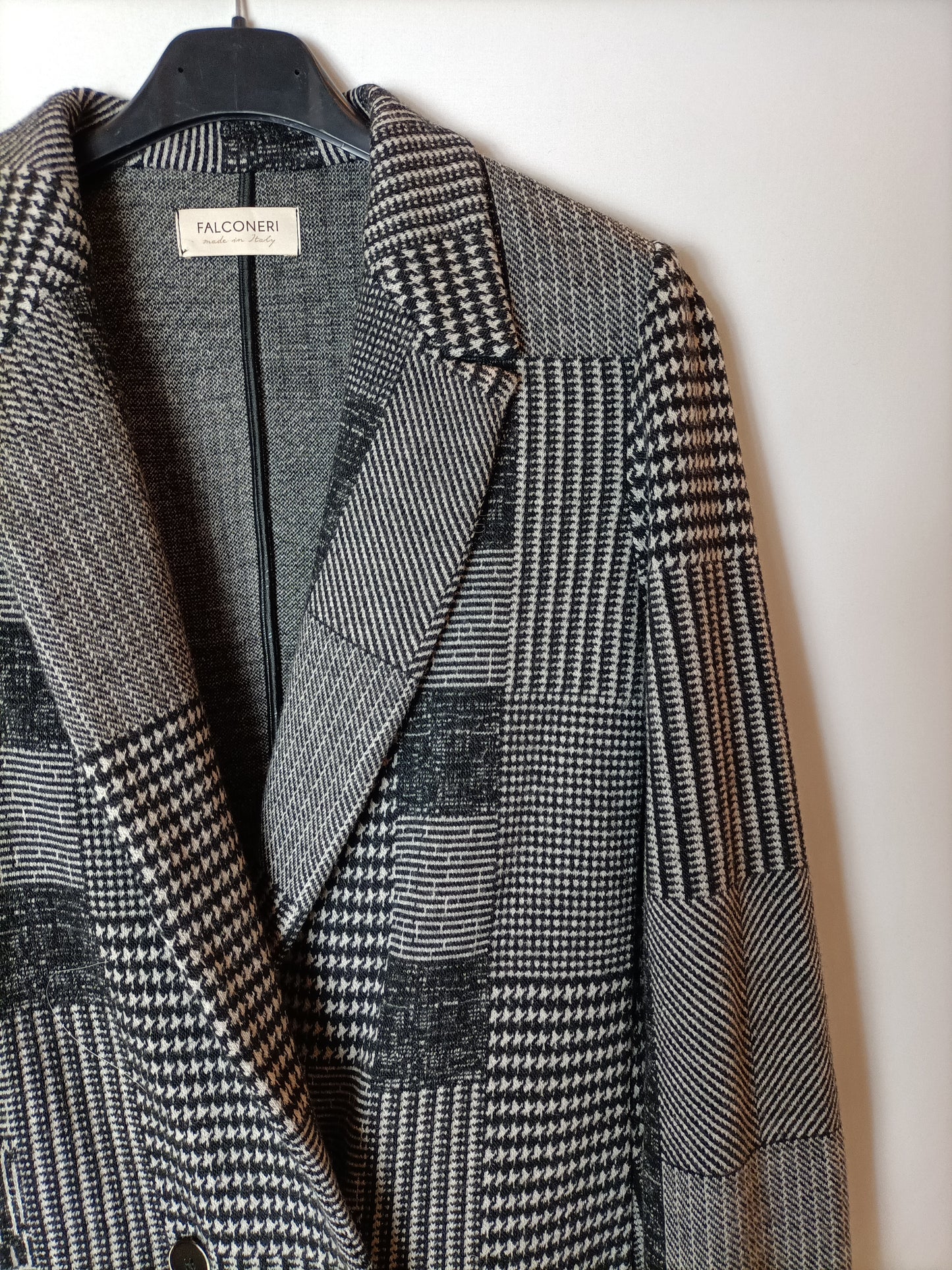 FALCONERI. Checked knit jacket TM