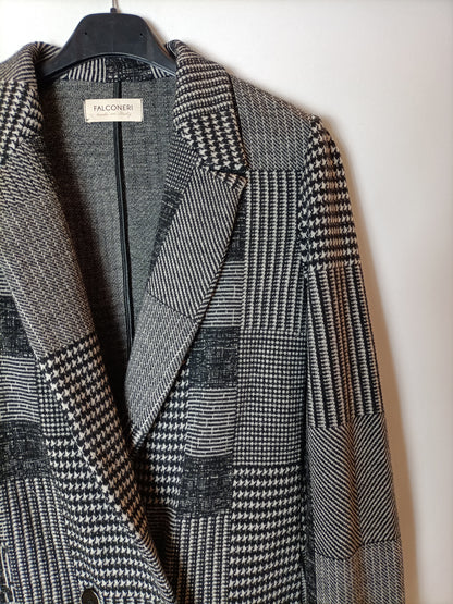 FALCONERI. Checked knit jacket TM
