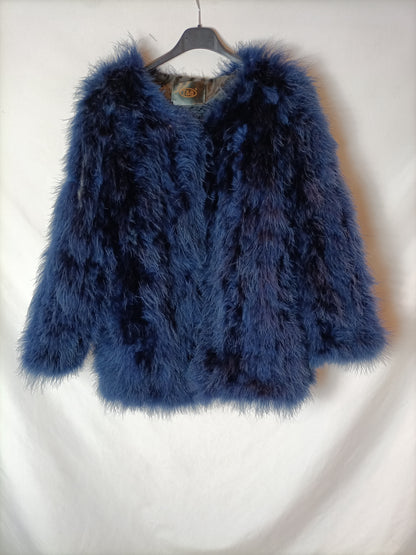 T&B. Abrigo pelo azul T.xl