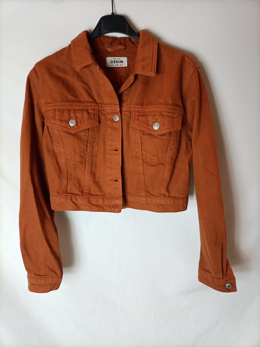 NEW LOOK. Tile denim jacket T.36