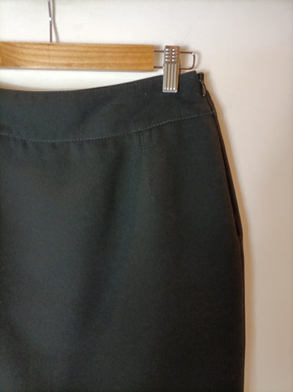 ZARA. Black skirt with lace detail, size 40