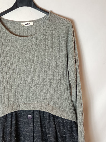 WHO. Two-tone dress size 40