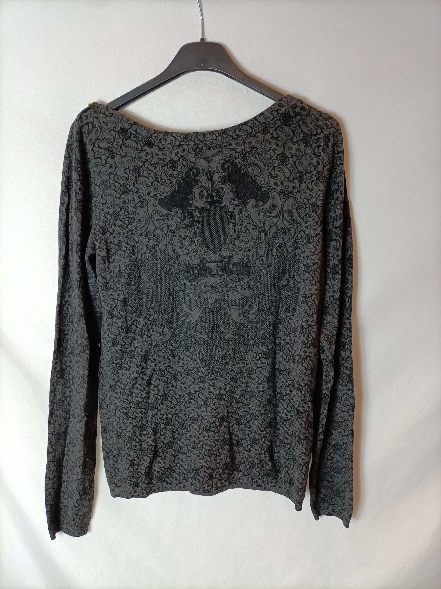 KOOKAI. Jersey gris estampado T.0(xs)