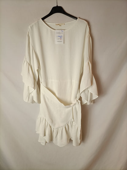 MAJE.Vestido corto blanco T.1 (S)