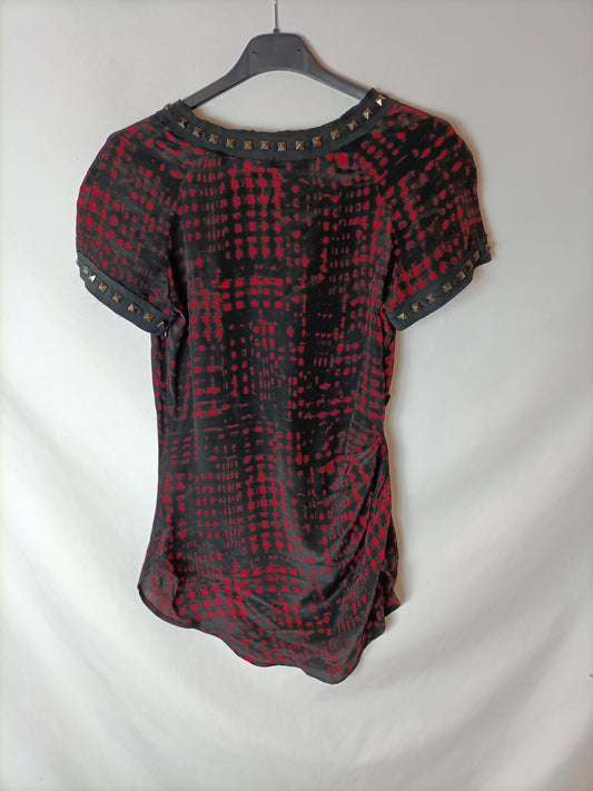 ISABEL MARANT ETOILÉ. Black silk blouse T.0 (xs)