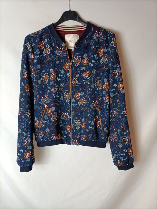 ZARA. Printed fine bomber jacket. TS