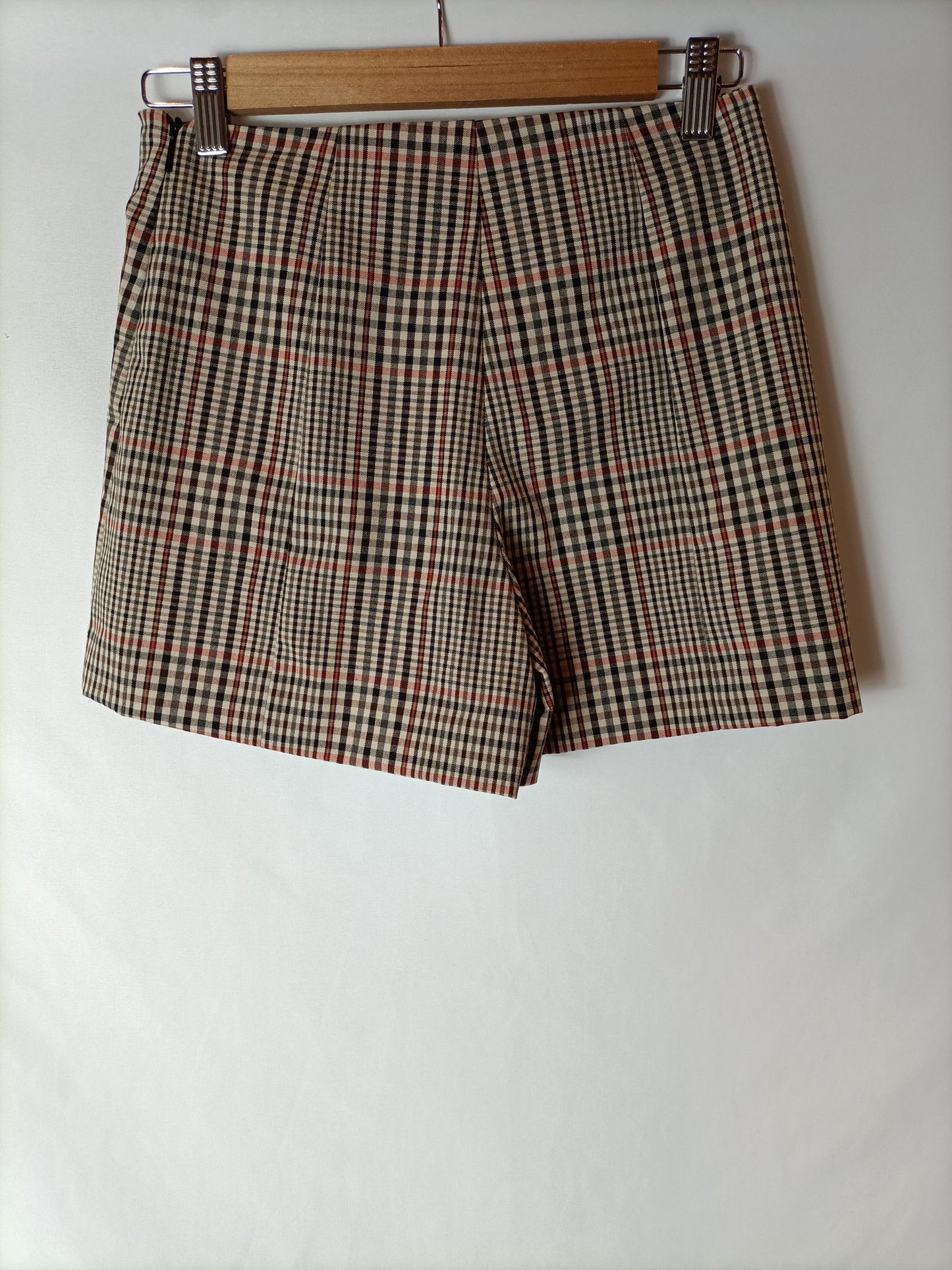 MANGO Falda pantalón cuadros. T.34