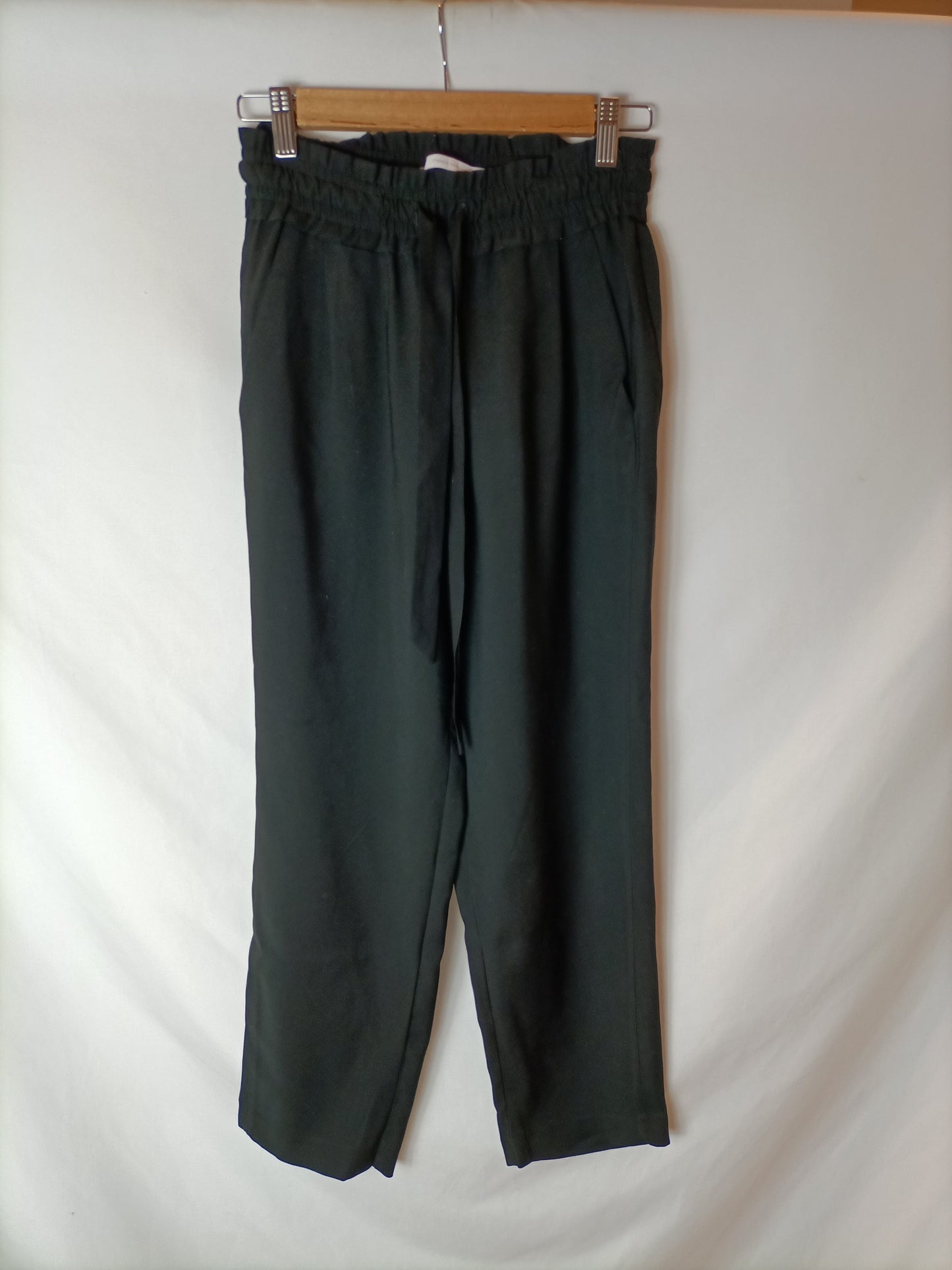 ZARA Pantalones negros fluidos T.XS