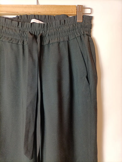 ZARA Pantalones negros fluidos T.XS