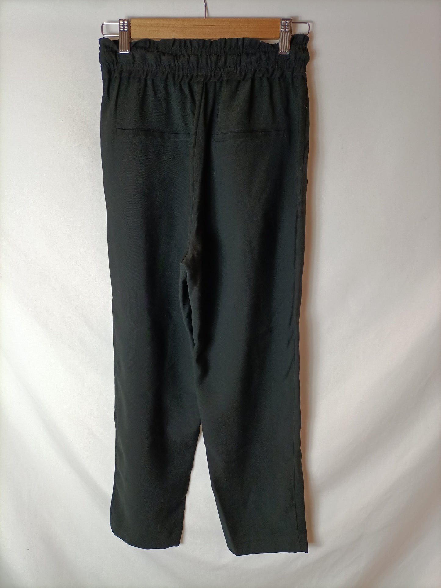 ZARA Pantalones negros fluidos T.XS