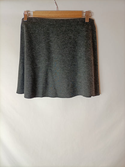 ZARA. Falda fluida gris marengo. T. M
