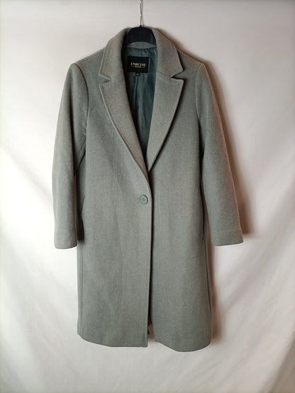 ENRUINI. Green cloth coat Ts