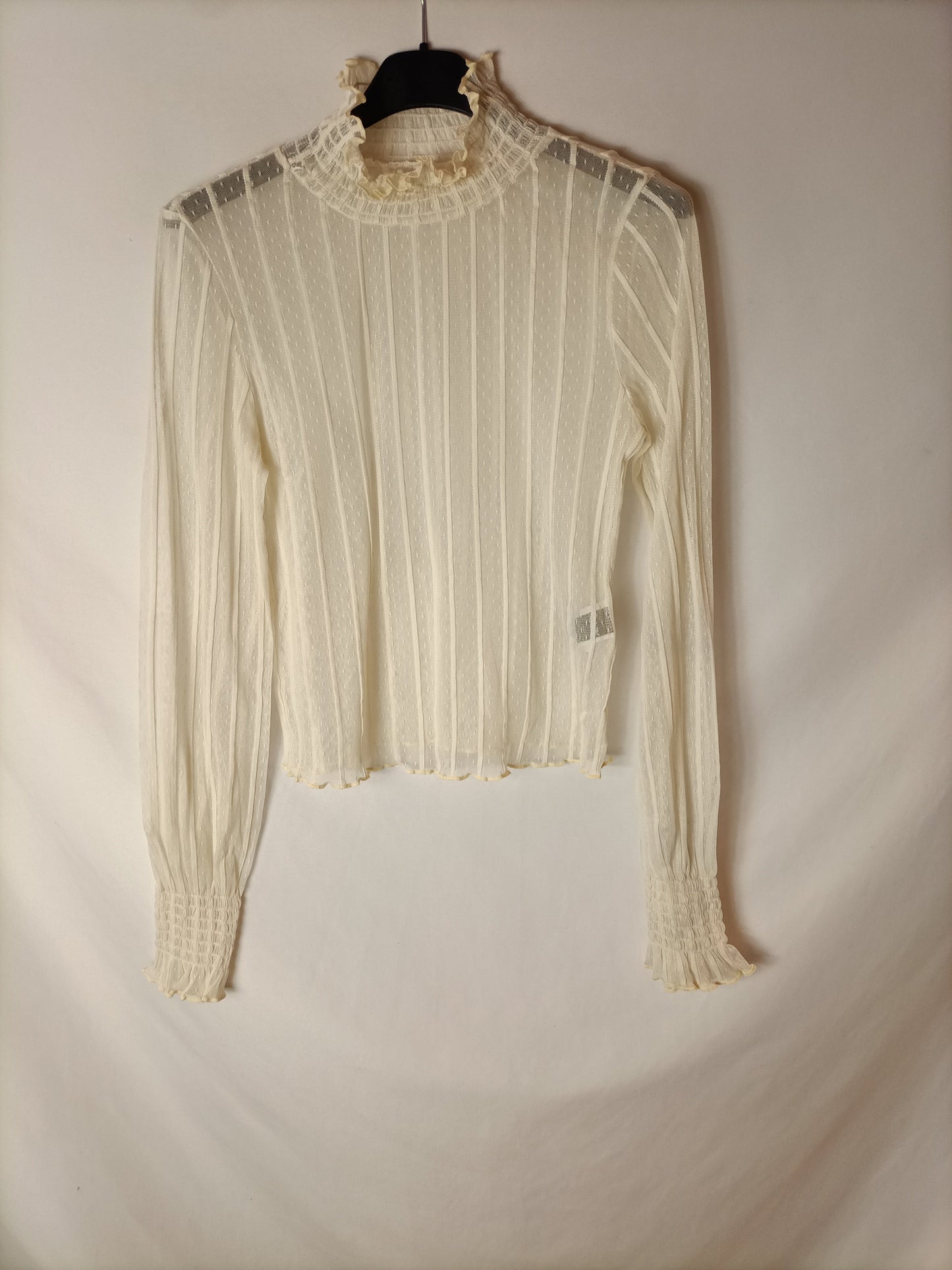 DAZY. Beige plumeti top Tm