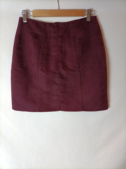 PIMKIE. Falda corta burdeos T.u(36)