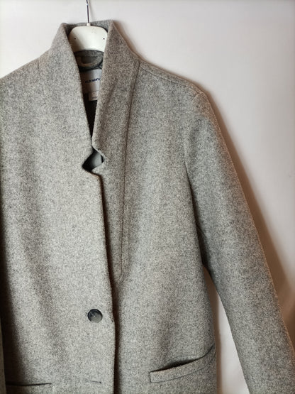 OLD NAVY. Abrigo paño gris. T.S