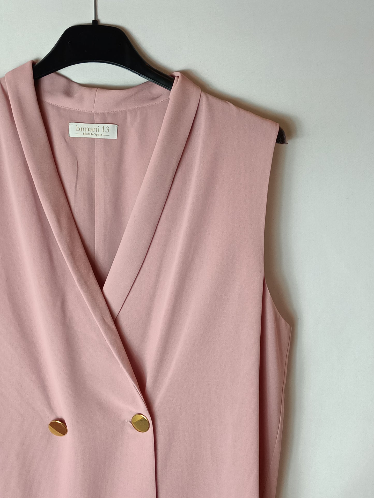 BIMANI. top rosa botones T.m